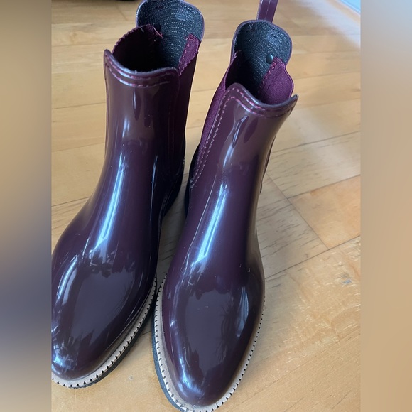 Burgundy Lemon Jelly rain boots - Picture 4 of 5